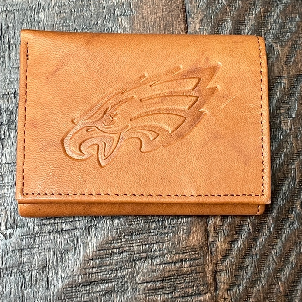Philadelphia Eagles Brown Wallet & Watch Set - NWT - Picture 6 of 11